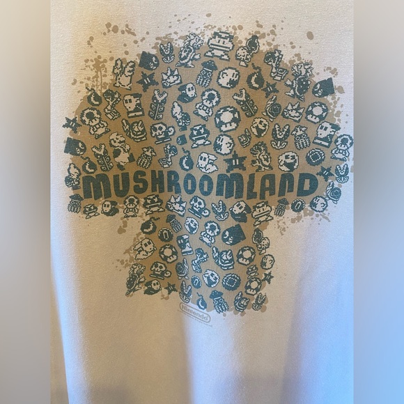 MENS XL BEIGE SUPER MARIO BROS. / NINTENDO T-SHIRT - Picture 3 of 3
